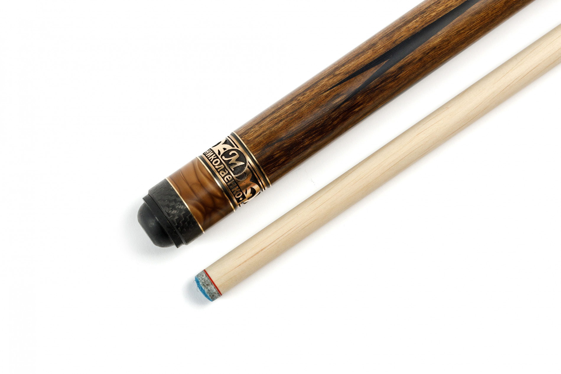 Бильярдный кий Шедуа/Черный граб 21 запил КАРБОН Максим Николаенко